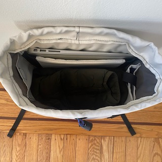 Inside view of Clare's Eleven Fifteen Daypack