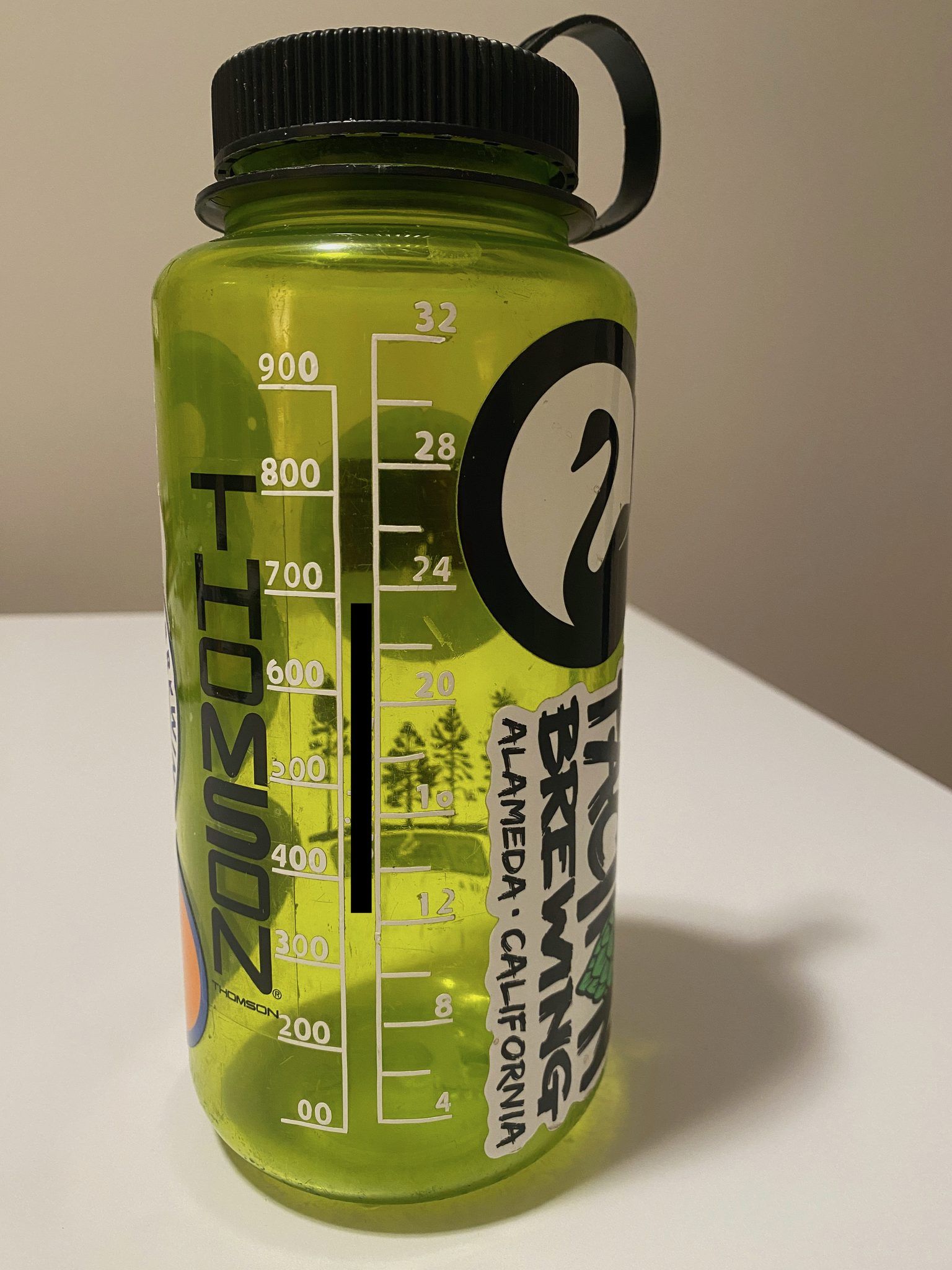 One of our Nalgenes after we applied the custom decal